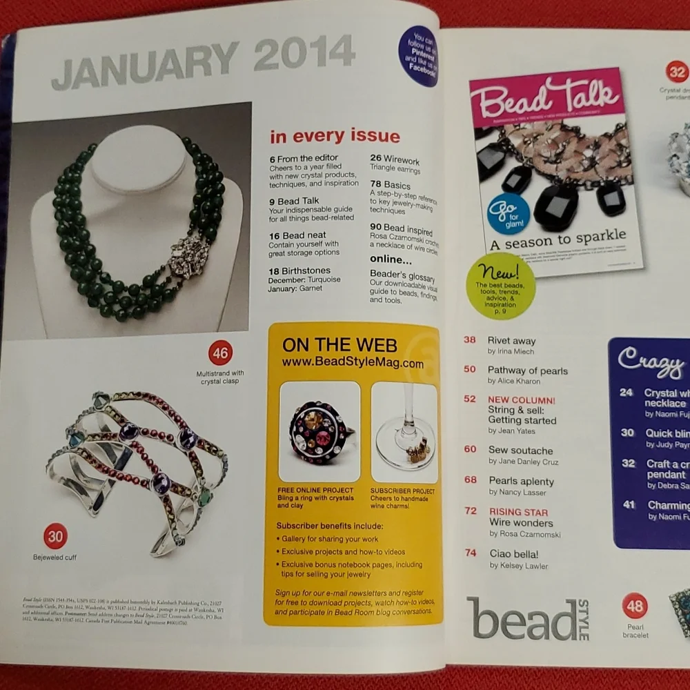 3 issues 'Bead Style March and May 2012 January 2014 crafting DIY Jewelry
